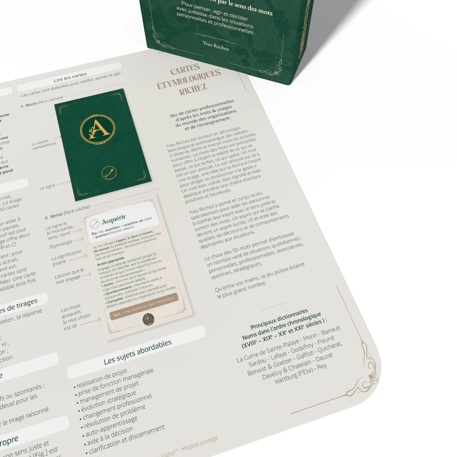 Mode d'emploi cartes étymolologiques