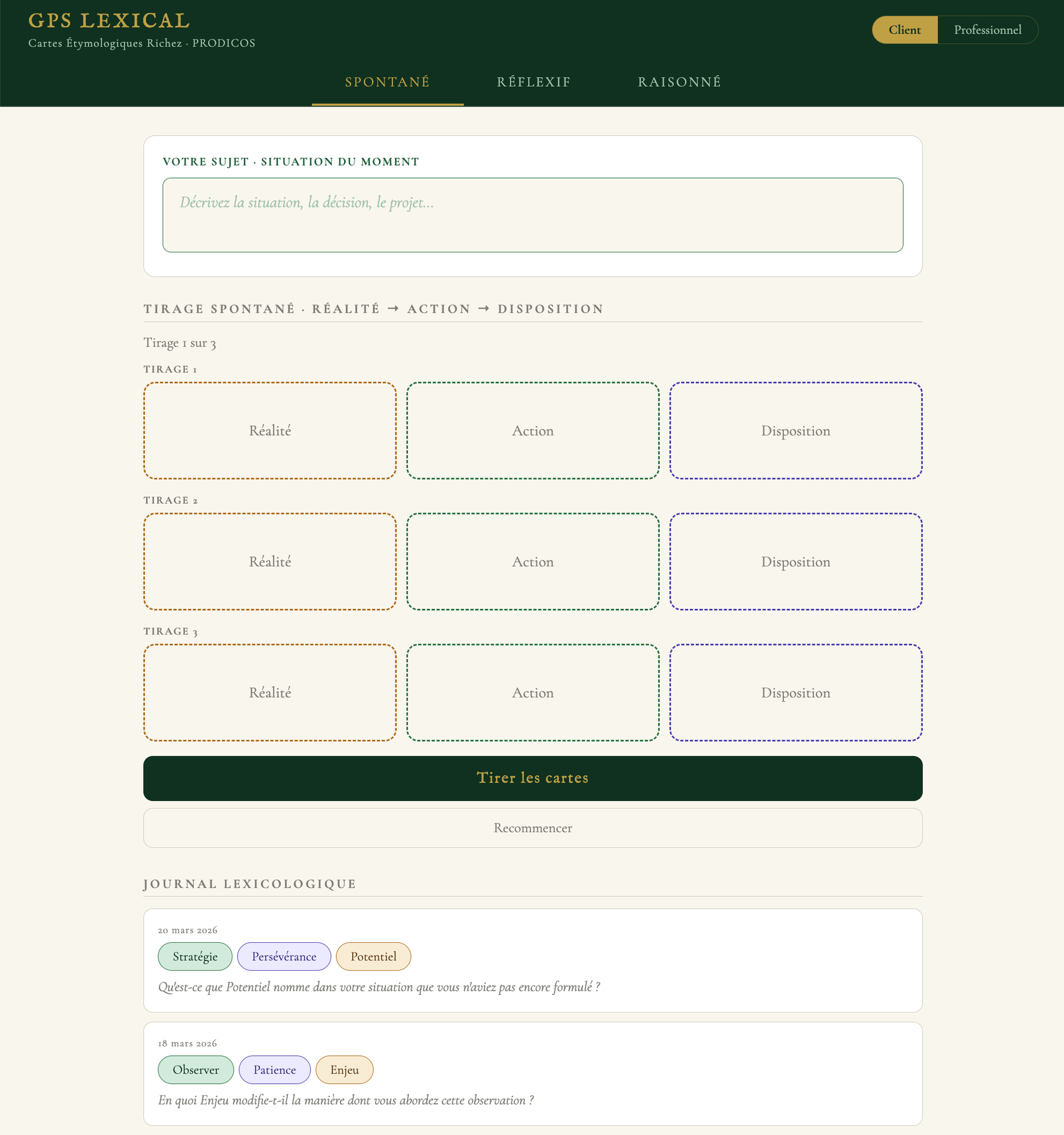 PRODICOS-GPS LEXICAL
